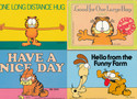 CUTE GARFIELD THE CAT POSTCARD LOT, 6 CARDS-UNUSED