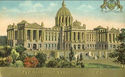 State Capitol & Seal Harrisburg, PA. Vintage Postc
