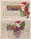 Lot of 6 Santa Claus Elves Christmas Postcards-pp2