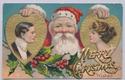 Romantic Novelty Santa Metal Add-On Postcard-00121