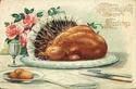 VINTAGE THANKSGIVING TURKEY DINNER  POSTCARD-S666