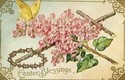 Pretty Easter Cross w. Butterfly Flowers Postcard-