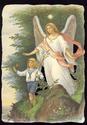 Guardian Angel Victorian Die-Cut Scrap Sheet -jj99