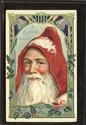 RARE VICTORIAN SANTA CLAUS 1908 CHRISTMAS POSTCARD