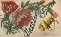 Novelty Postcard-Attached Metal RAM Animal -ii770