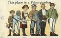 Funny Comic Postcard Palm Garden Handout Hotel-ff8