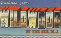 Greetings From Wildwood,New Jersey Linen Postcard-