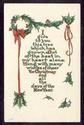 Arts & Crafts Christmas Tree Poem Postcard--nn826