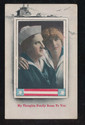 Antique Navy Military Romance Vintage Postcard wit