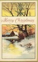 Art & Craft Christmas Orange Sky & Scene Vintage P