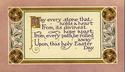 Excellent DAVIS Arts & Crafts EASTER Poem Postcard