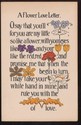 "A Flower Love Letter" Antique Greeting POEM Postc