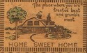 W.S.Heal Leather ~Home Sweet Home ~Postcard -hh907