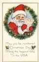 Santa Claus with Red Mittens Christmas Postcard-ii