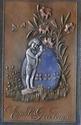 Heavy Embossed Easter Angel & Egg  Postcard-hh206