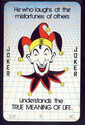 Colorful JOKER Vintage Comic Postcard-Unused-mm387