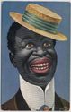 Rare old A/s Thiele Black Man in Top Hat 1908 Post