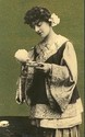 1909 Geisha Serves Tea old RPPC Photo Postcard-ff8