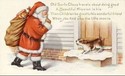 Santa Claus & Cute Puppy Dog Christmas Postcard-ii