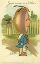 TUCK Comic E.Curtis ~Garden Patch~Turnip Postcard-