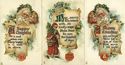 Antique Lot of 3-TUCK SANTA CLAUS SCROLLS~postcard