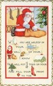 Santa Claus Whitney Picture Poem Vintage Postcard-