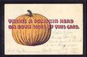 Pumpkin Head old Vintage Comic Postcard-j-31