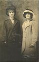 1910 Ladies in Winter Coats RPPC Photo Postcard-ff