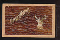 Novelty Postcard-Attached Metal Reindeer -Antique-