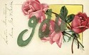 Antique Name Card "  IDA " Greeting Postcard-W989