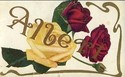 Antique Name Card " ALBERT "  Greeting Postcard-W2