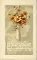 Winsch New Year Vase of Flowers Holiday Postcard-d