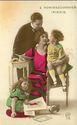 Family & Children old RPPC Photo Postcard-ff973
