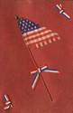 Rare Old hand made Silk Flag Novelty Patriotic Pos