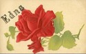 Antique Name Card  "  EDNA  " Greeting Postcard-X-