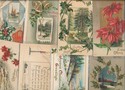 Beautiful Lot of  8 Christmas Postcards-Vintage-qq