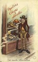 Oysters,Chops & Steaks Hungry Man Comic Postcard-g