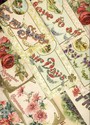 Lot of 12 Victorian WORDS,TO DEAR,EARLY Postcards-