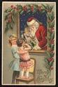 VINTAGE SANTA CLAUS CHILDREN & DOLL POSTCARD-ii-10