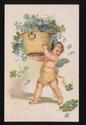 Lot of 10 Cupids with Basket of  Flowers Postcards