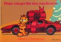 1978 Garfield The Cat Merry Christmas Postcard Cat