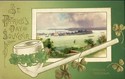 St. Patrick's Day Postcard-Irish Scene & Pipe-cc35