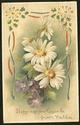 Antique HOLD TO LIGHT EASTER FLOWERS POSTCARD-M181