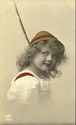 Pretty Child in Pixie Hat  RPPC Photo Postcard-ff9