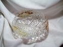 VINTAGE CUT TO CLEAR CRYSTAL BOWL 9-1/2" DIAMETER