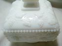 VINTAGE WESTMORELAND MILK GLASS COVERED DISH IN GR