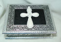 SILVER COLORED RELIQUARY DISPLAY BOX