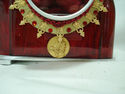 STUNNING DOUBLE SIDED BURGUNDY RELIQUARY BOX