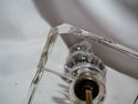 VINTAGE CLEAR GLASS BOUDOIR TABLE LAMP