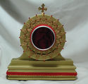 18 KT GOLD PAINTED WOOD RELIQUARY DISPLAY BOX